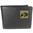 Colorado Buffaloes Leather Bi-fold Wallet Packaged in Gift Box